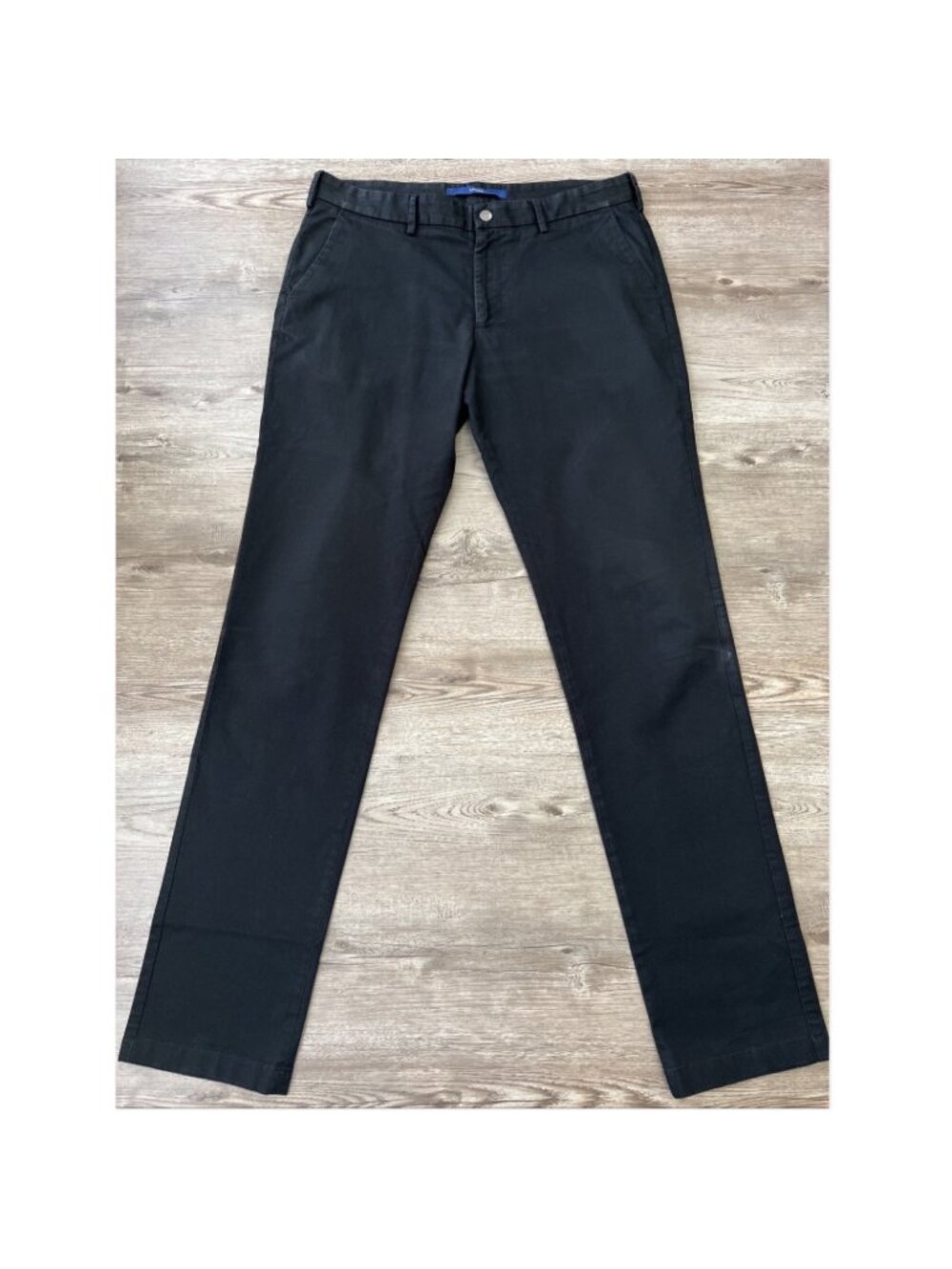 Spoke Chino Pants Mens 35x36 Black Build B Slim Fit Cotton Stretch